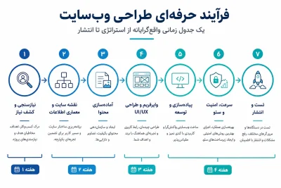 مدت زمان طراحی سایت چقدر است؟ تایم‌لاین واقعی پروژه‌ها